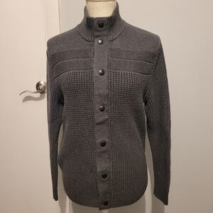 Apt. 9 Men's Charcoal Zip-Up Sweater